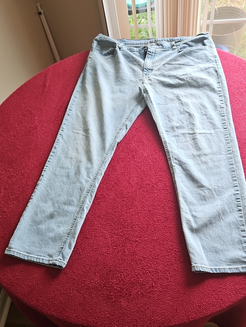 George Light Wash Blue Straight-Leg Jeans